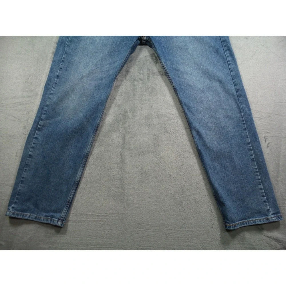 Levis Mens‎ Jeans 38 x 30 Blue Denim 505 Straight Leg Regular Fit Stretch